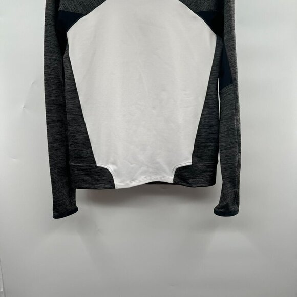 Under Armour Women's Gray/White Colorblock Hoodie Size XS Long Sleeve - Picture 7 of 8